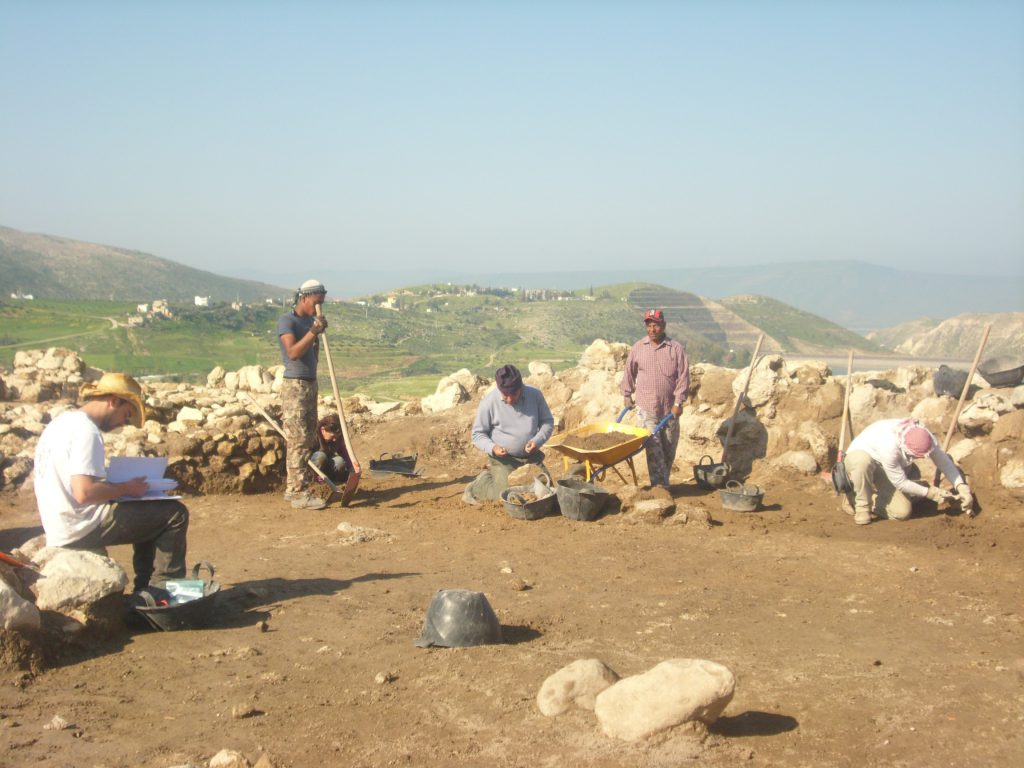Tall Zira'a excavation site